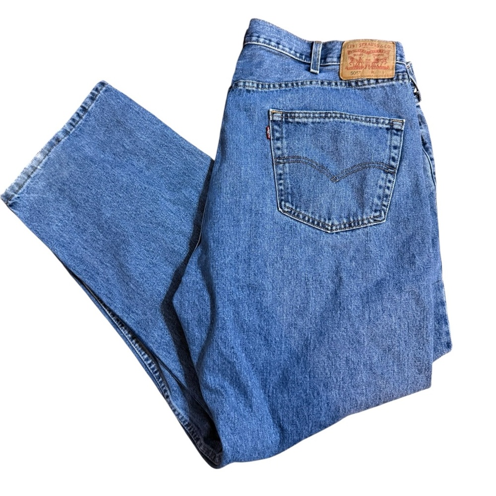 Levi’s 505 Men’s Jeans Sz 46x30 Classic‎ Blue Denim Straight Leg All-Day-Comfort